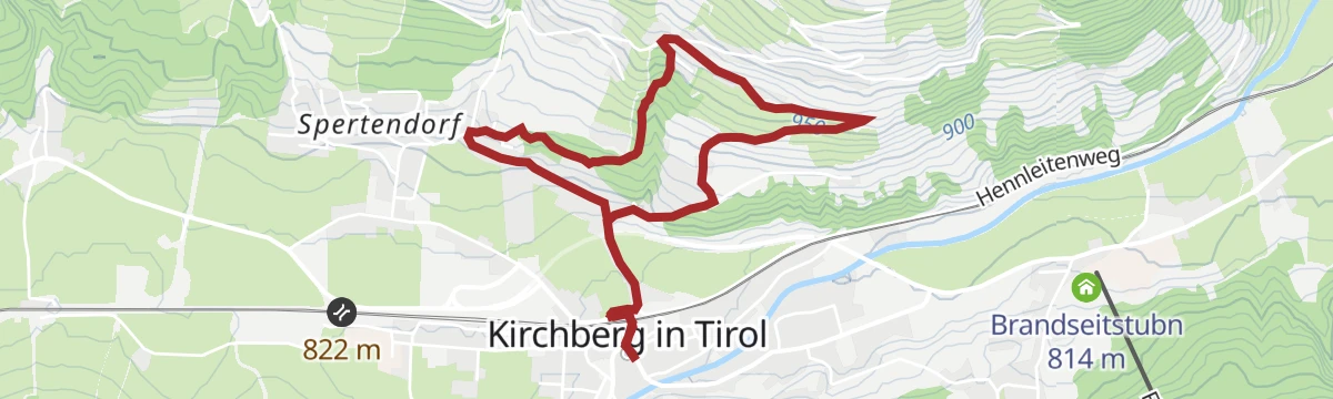Route map: Weinbergtrail